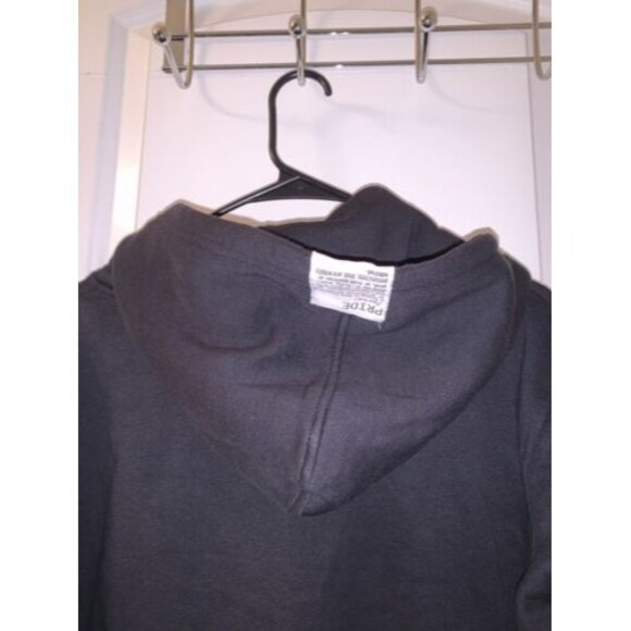 EQUALNOX Clothing Co. Men's Pride Hoodie Sweatshirt Jacket Size M Black White - Picture 8 of 9